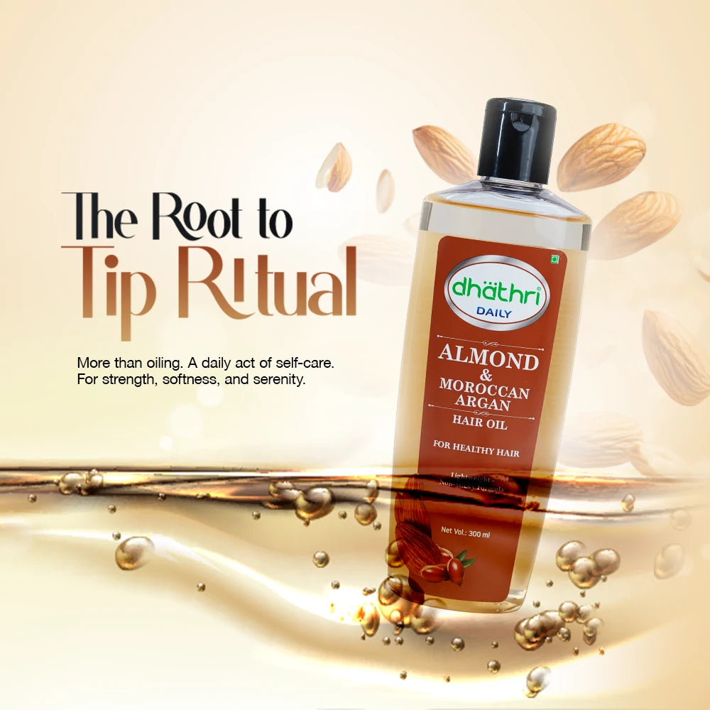 Almond And Moroccan Argan Hair Oil
