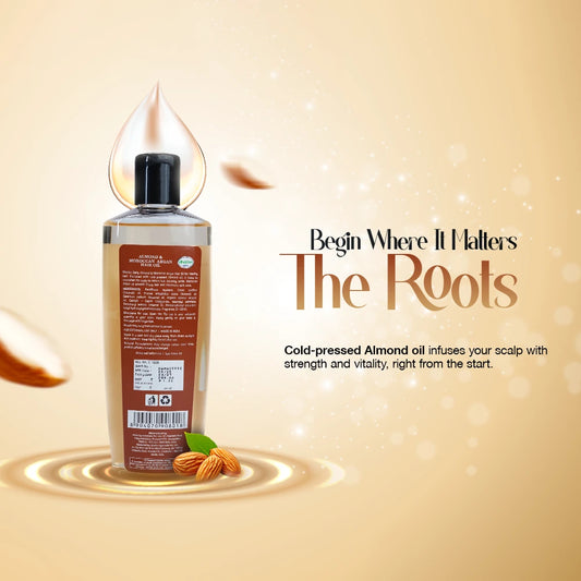 Almond And Moroccan Argan Hair Oil