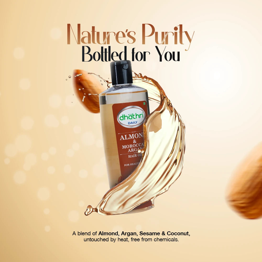 Almond And Moroccan Argan Hair Oil