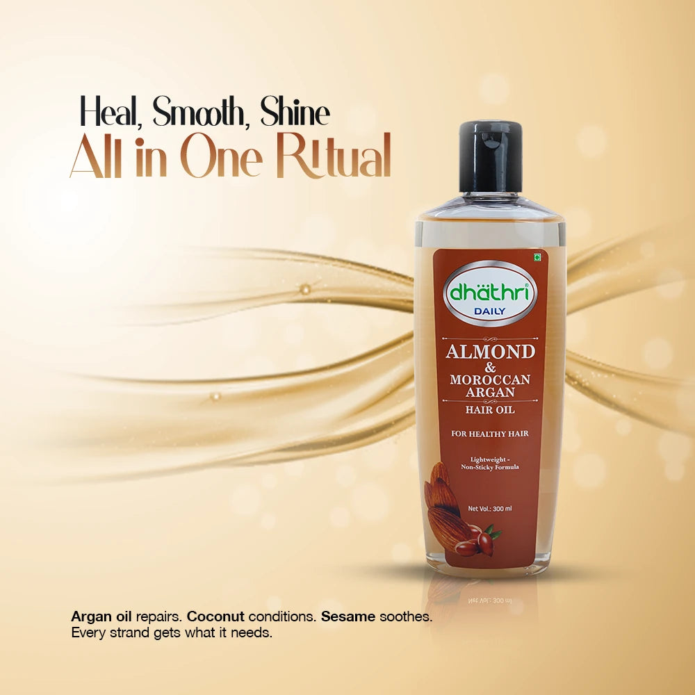 Almond And Moroccan Argan Hair Oil
