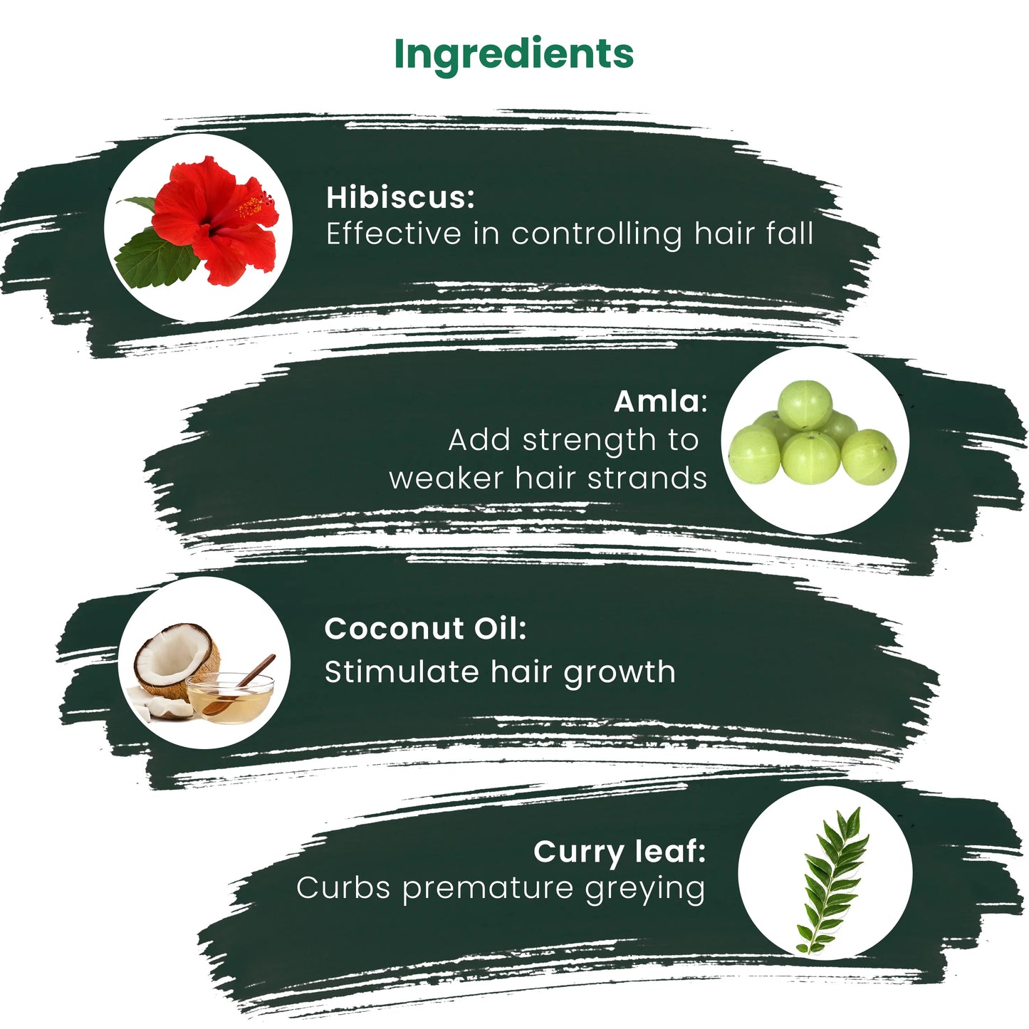 Ingredients of Hair Care Plus Herbal Oil