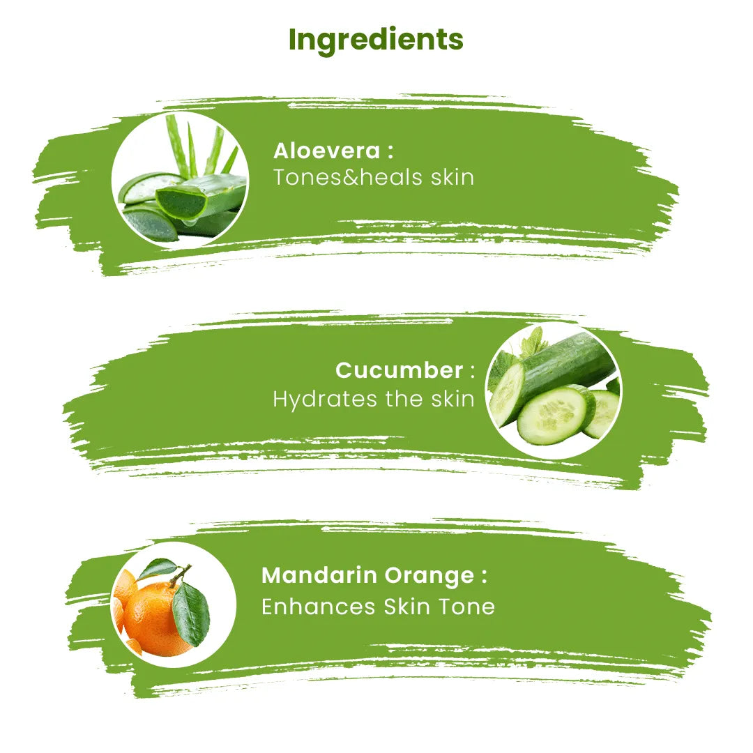 Ingredients of Refreshing Aloe Vera Body Wash
