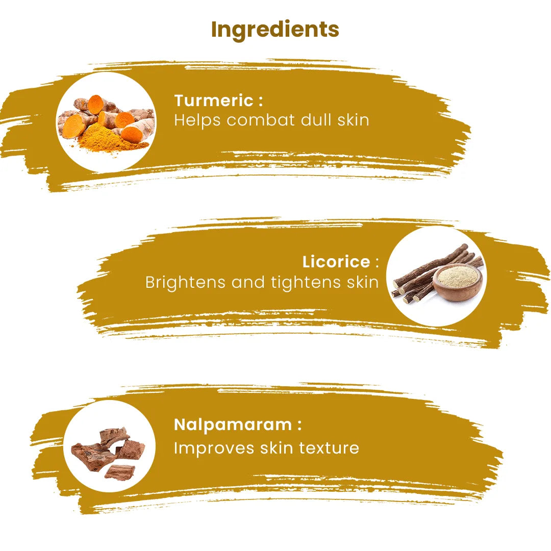 Ingredients of Fairness Turmeric Face Wash