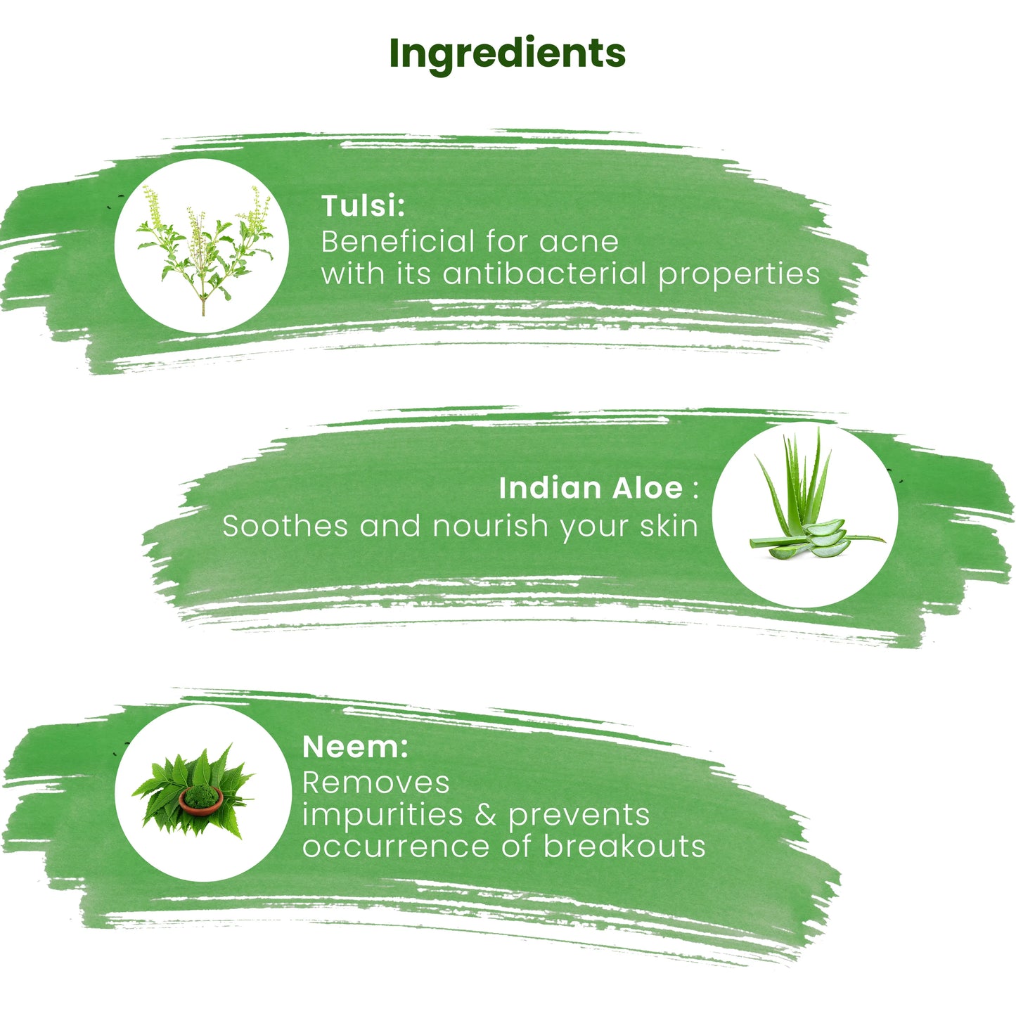 Ingredients of Pimple Clear Neem Face Wash