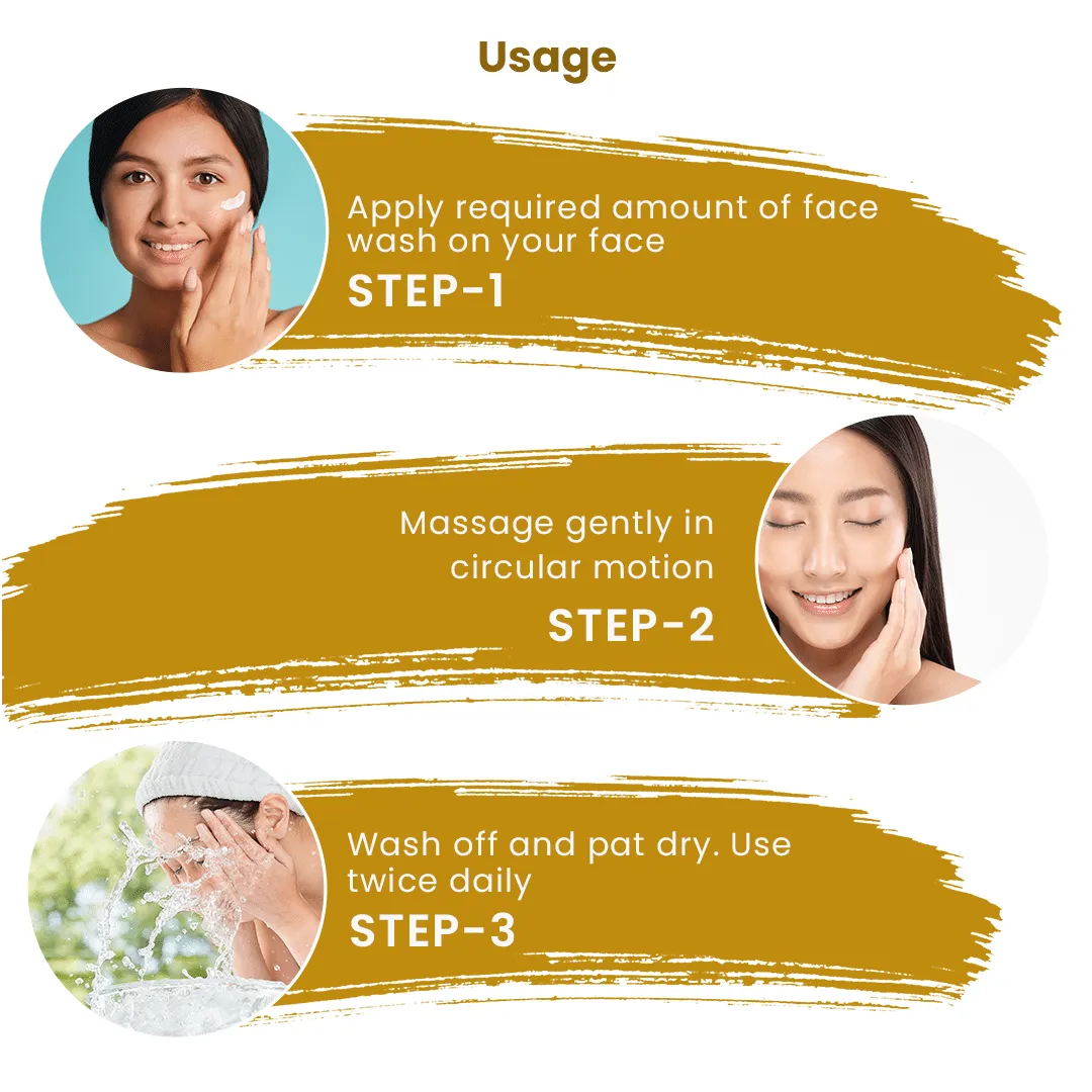 Usage of Fairness Turmeric Face Wash
