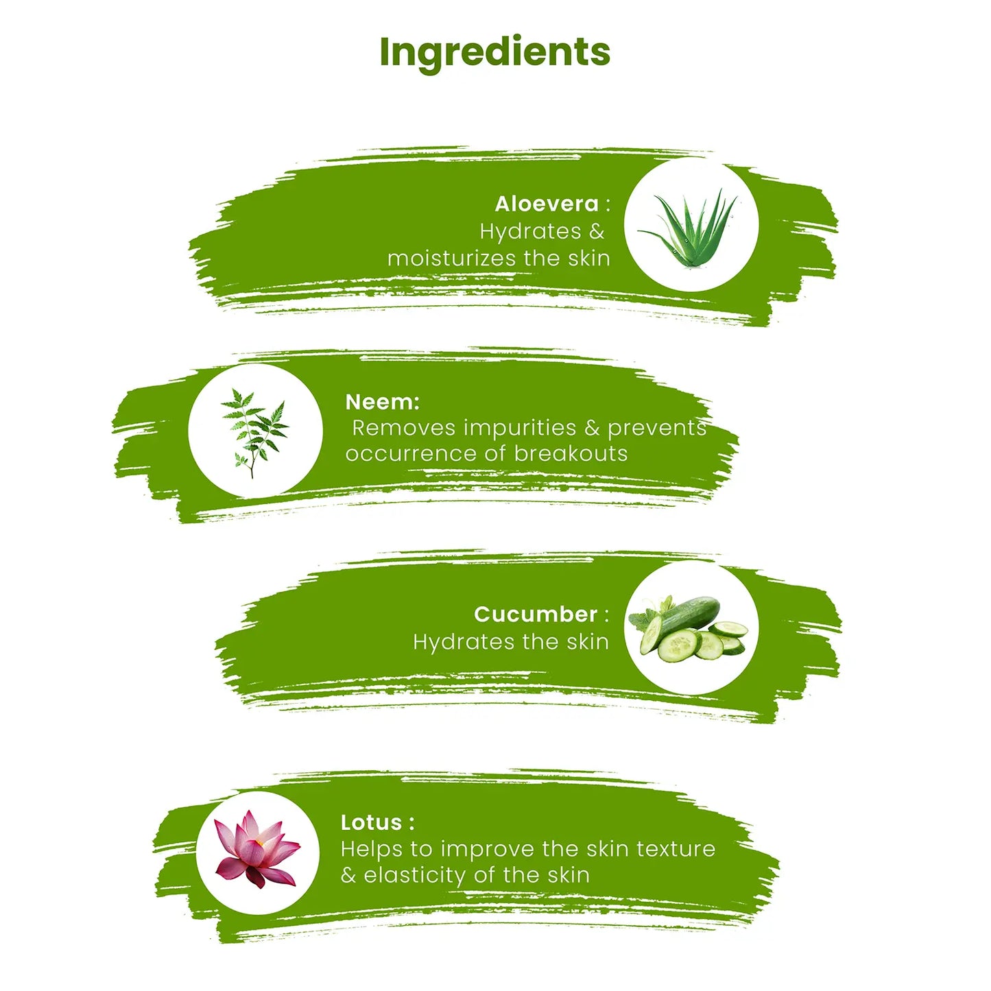 Summer Skin Care Kit Ingredients