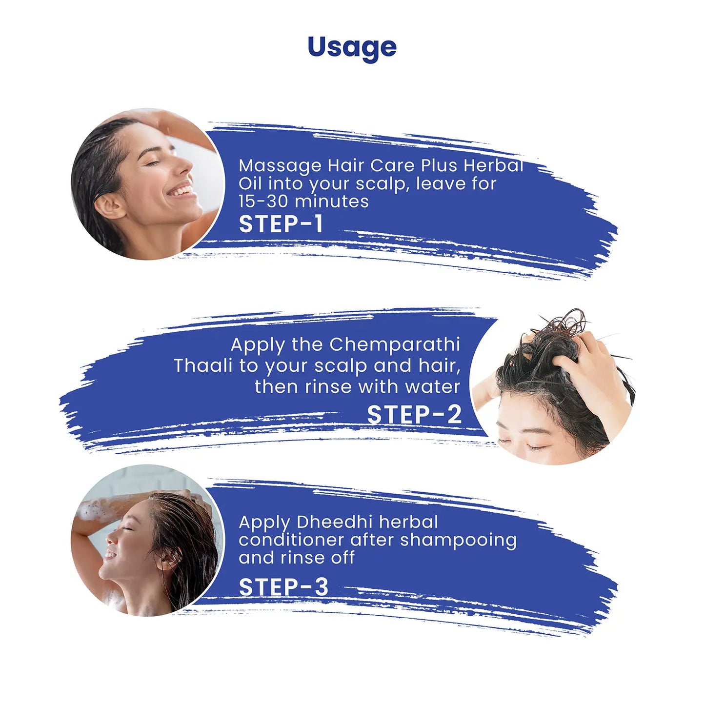 Dhathri Frizz Free Hair kit Usage