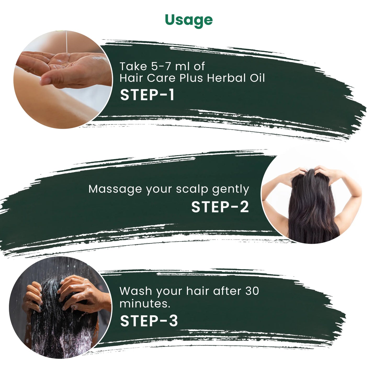 Usage of Hair Care Plus Herbal Oil