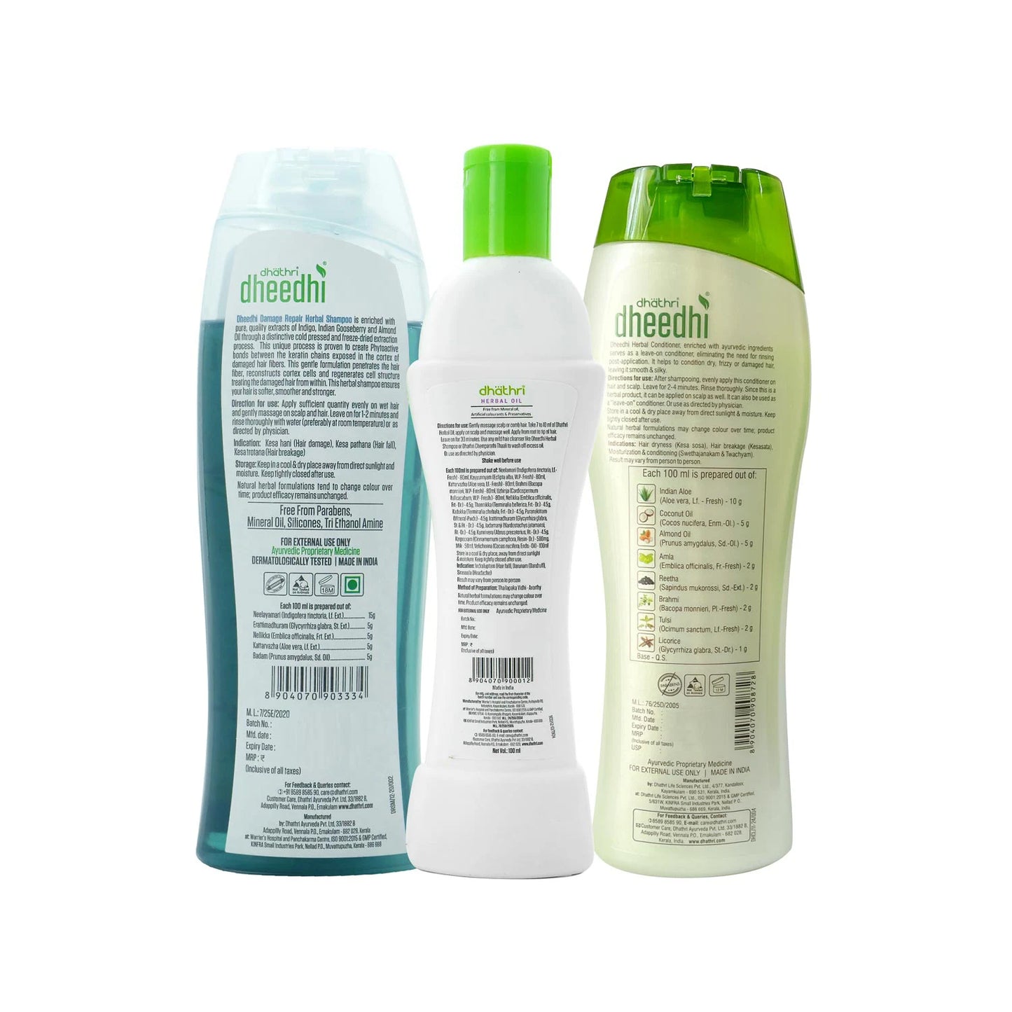 Damage free scalp combo back