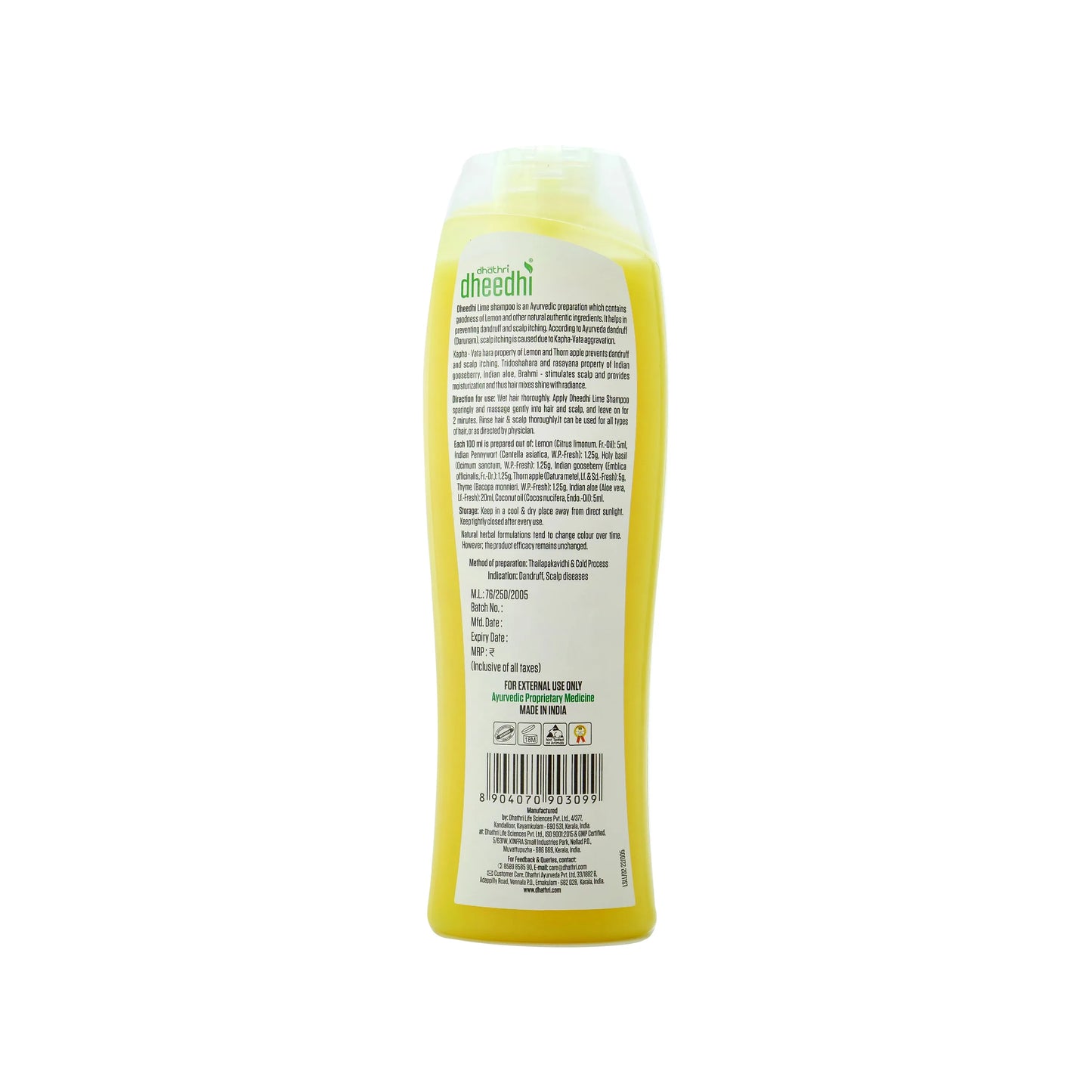 Dheedhi Lime Shampoo
