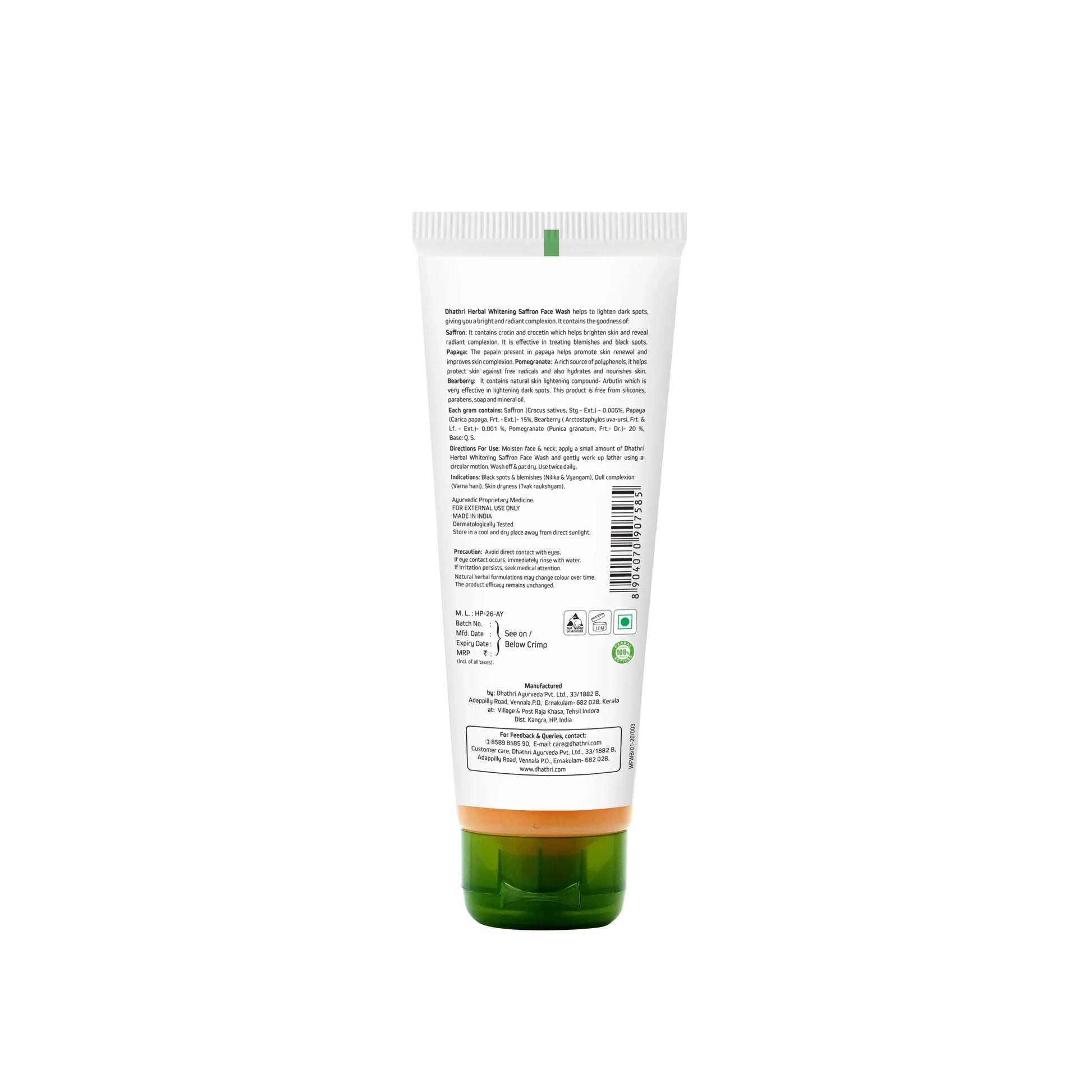 Whitening Saffron Face Wash