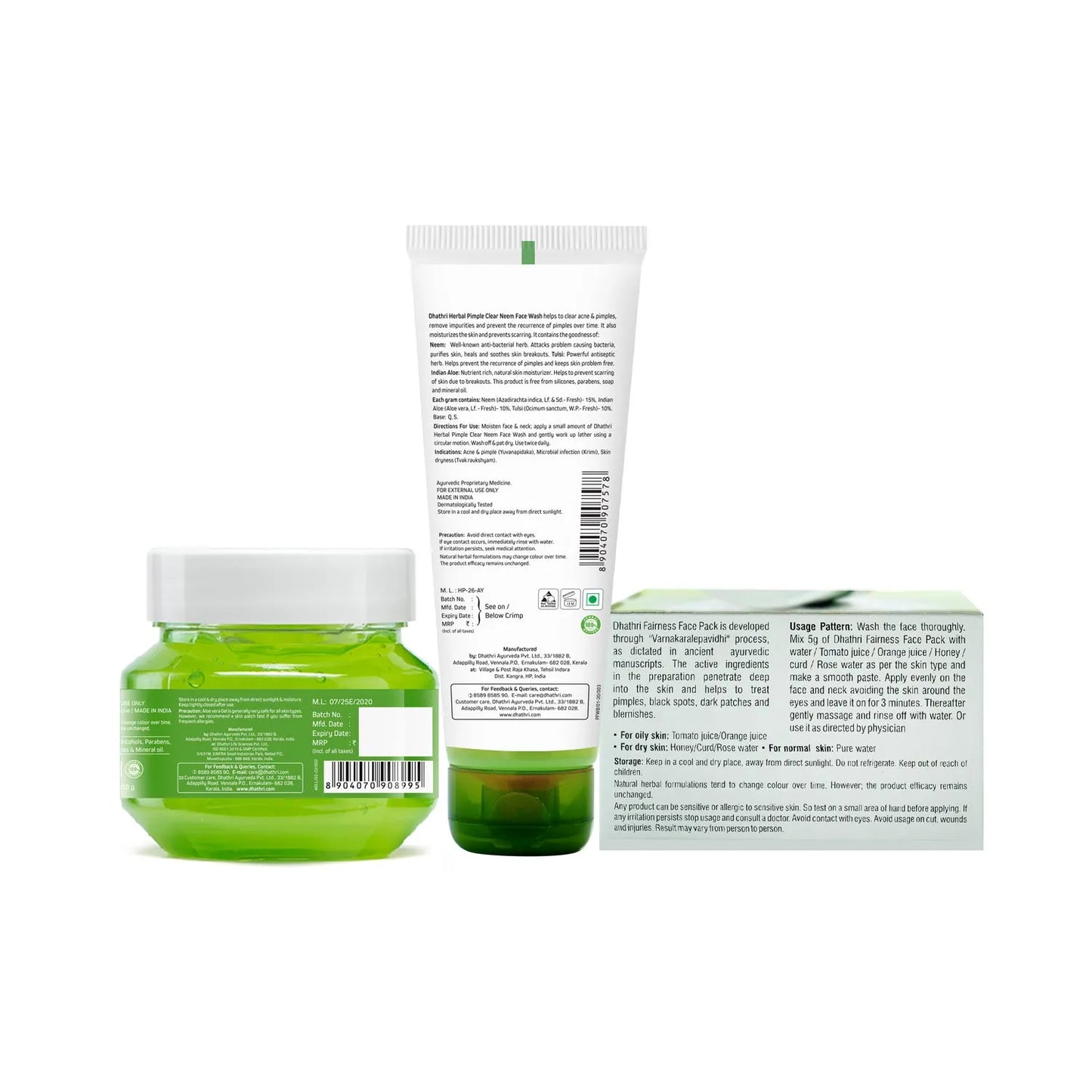 Pimple Treatment Kit Back Image