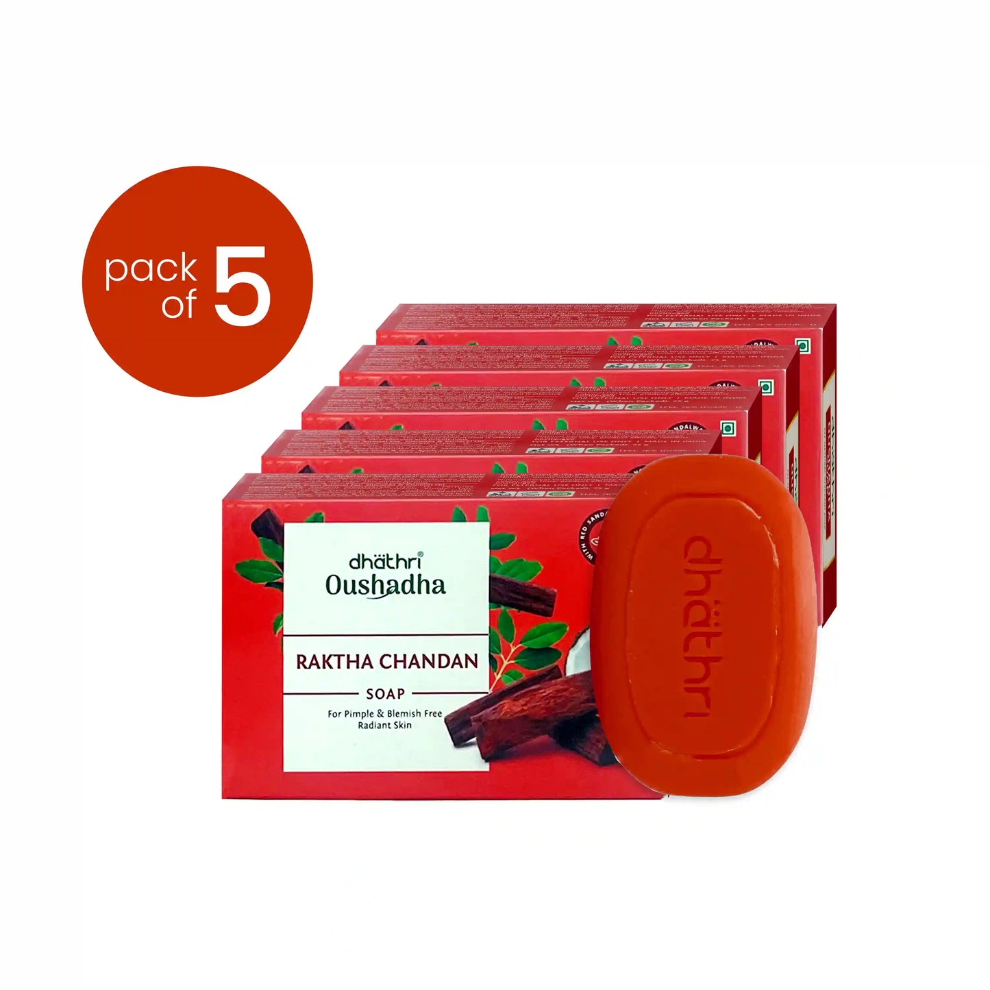Raktha Chandan Soap (Pack of 5)