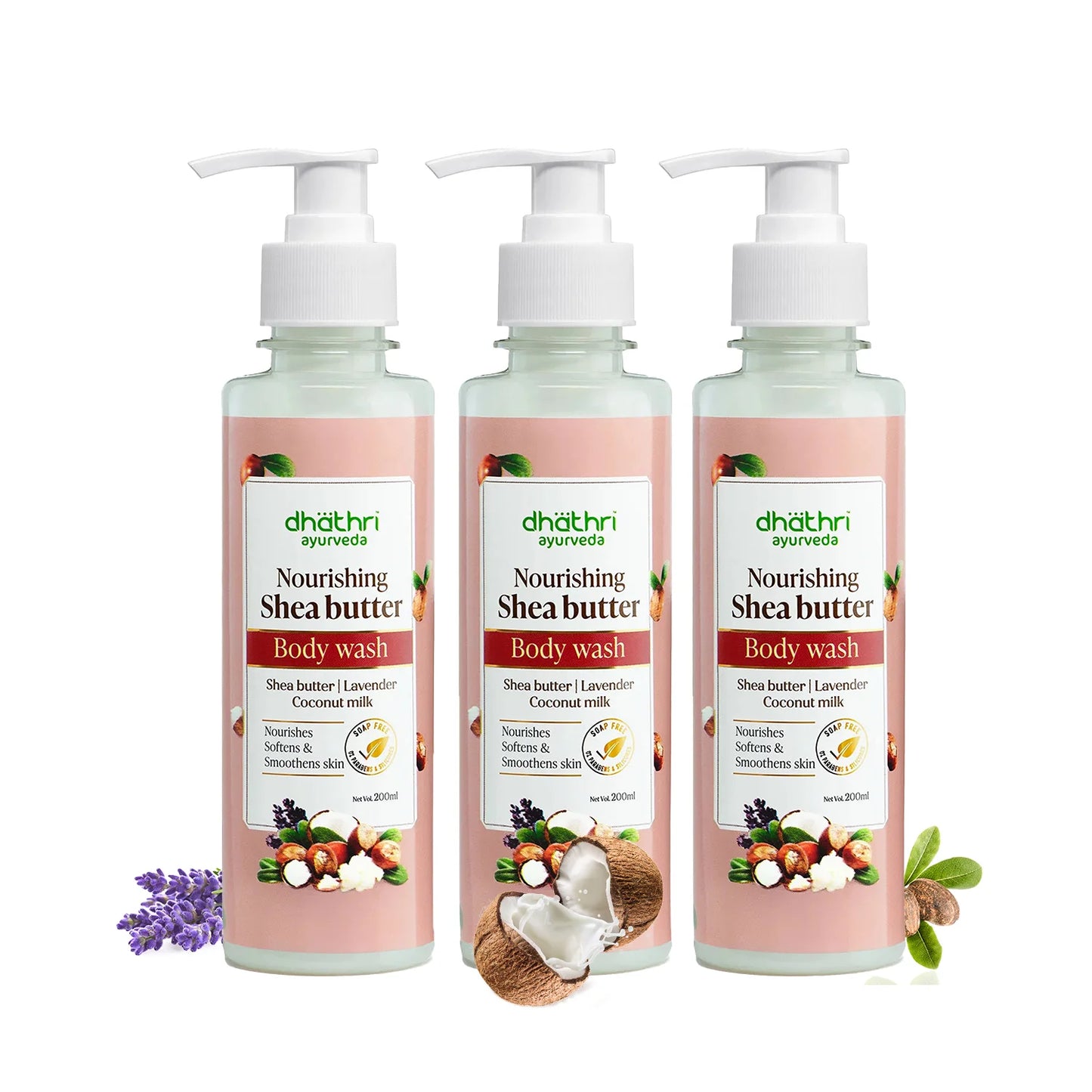 Shea Butter Body Wash Bundle (Pack of 3)