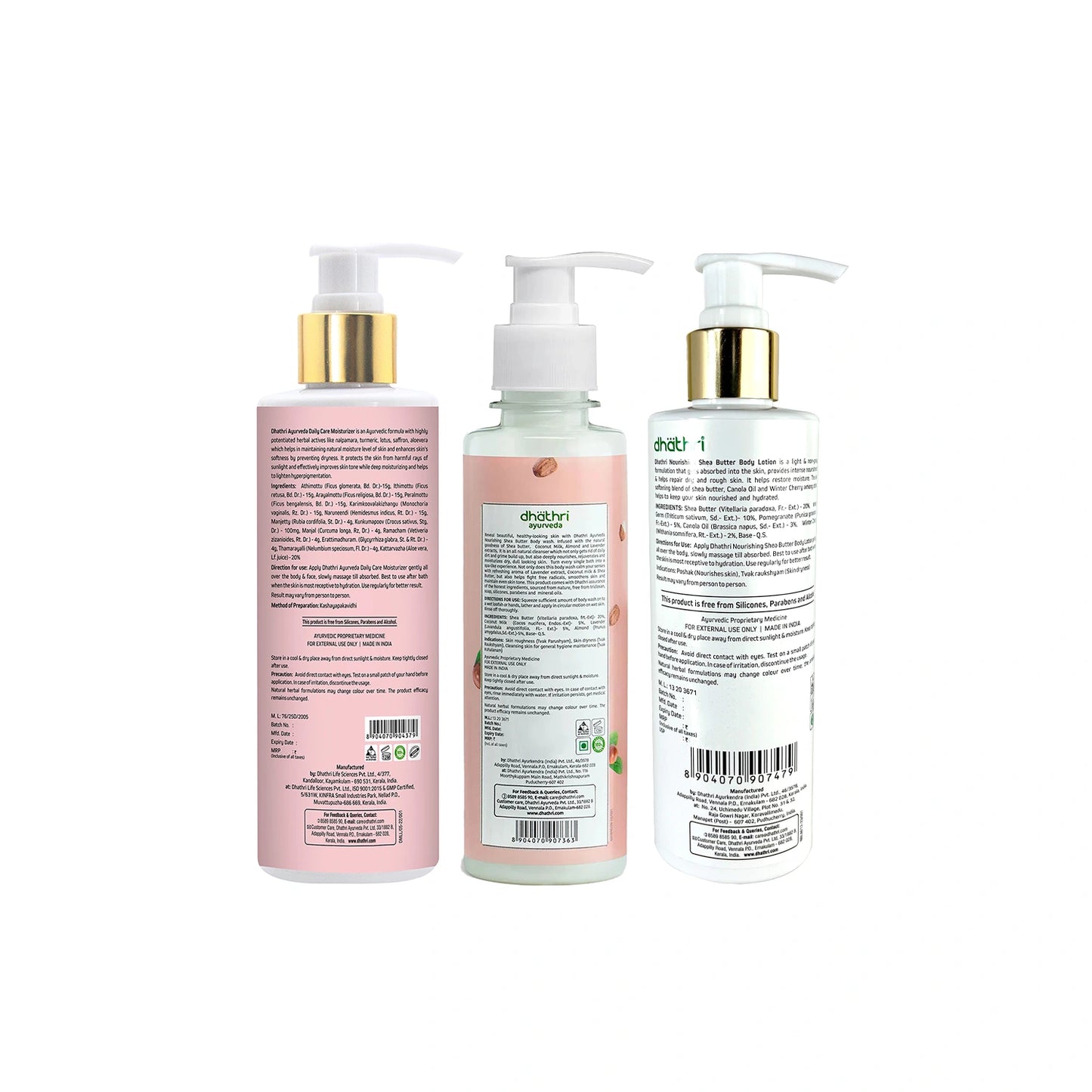 Dhathri Winter Skin Care Kit Back