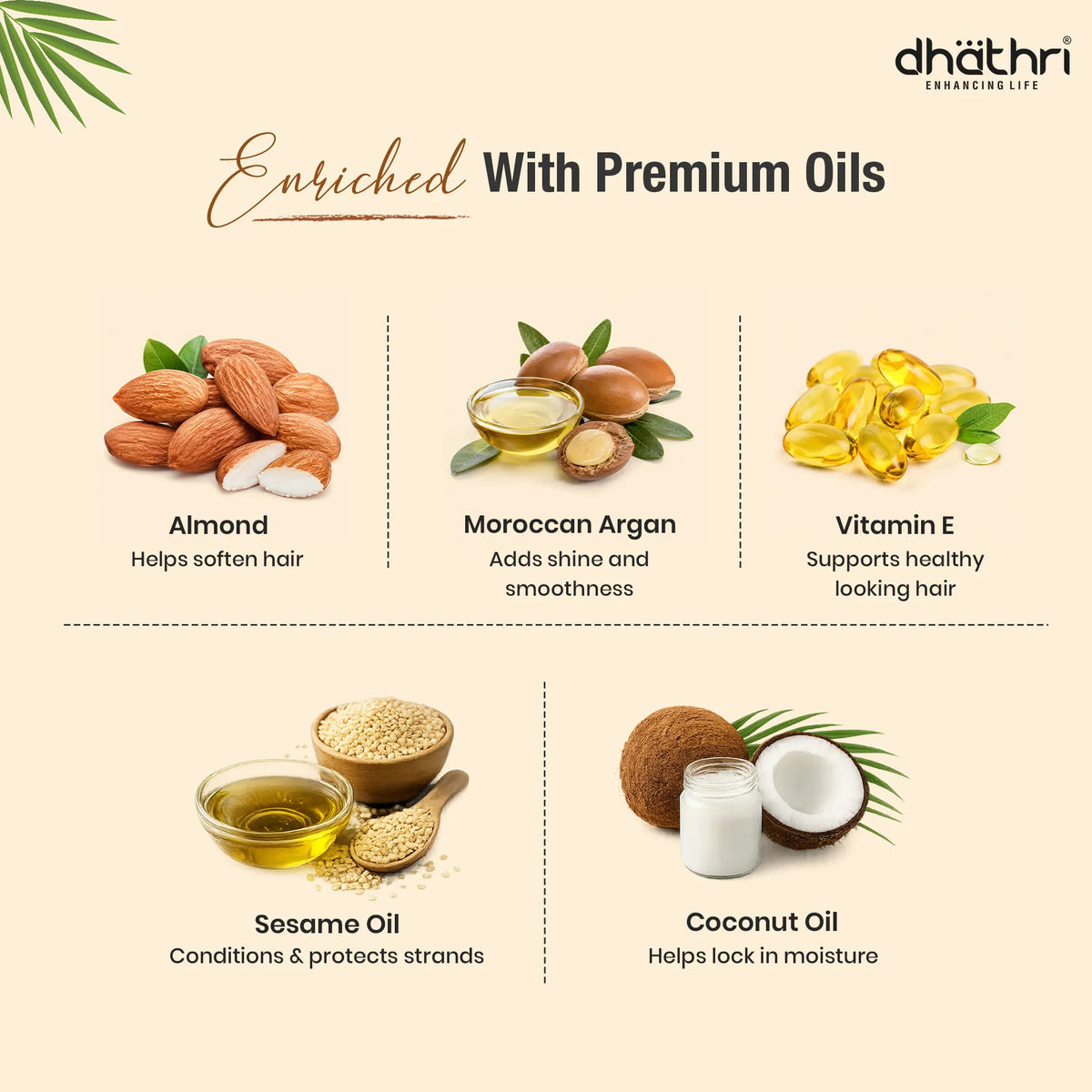 Almond And Moroccan Argan Hair Oil