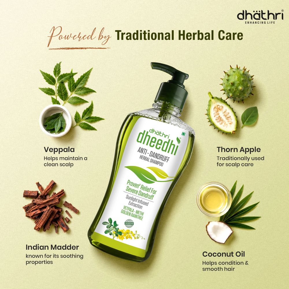 Dheedhi Anti-Dandruff Herbal Shampoo