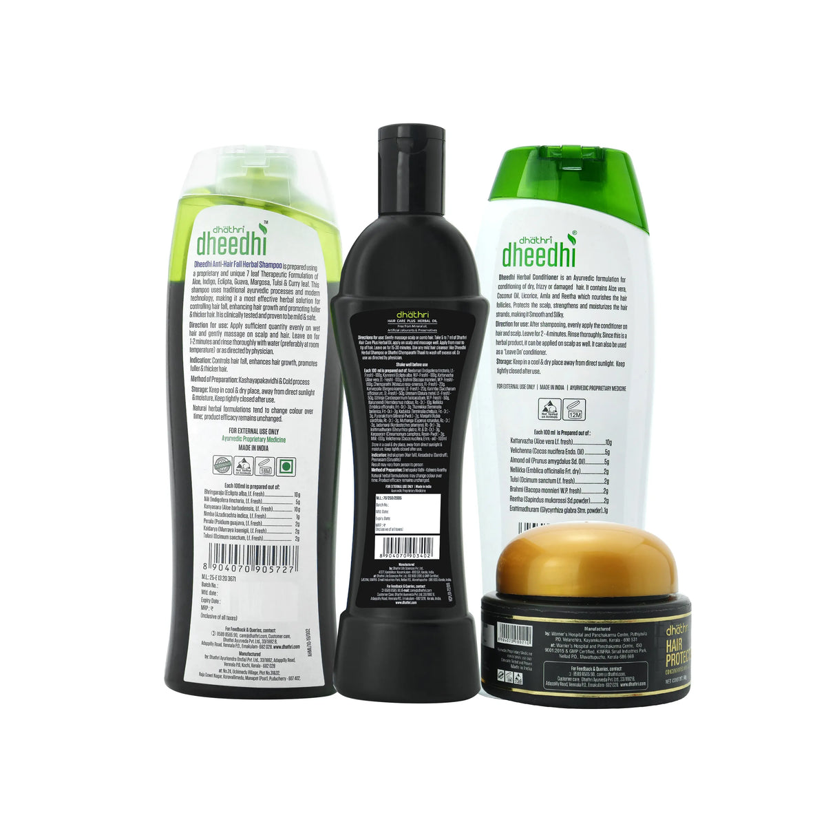 Hair Fall Kit Dhathri Anti Hair Fall Kit | Anti Hair Fall Oil for Stronger Hair ...