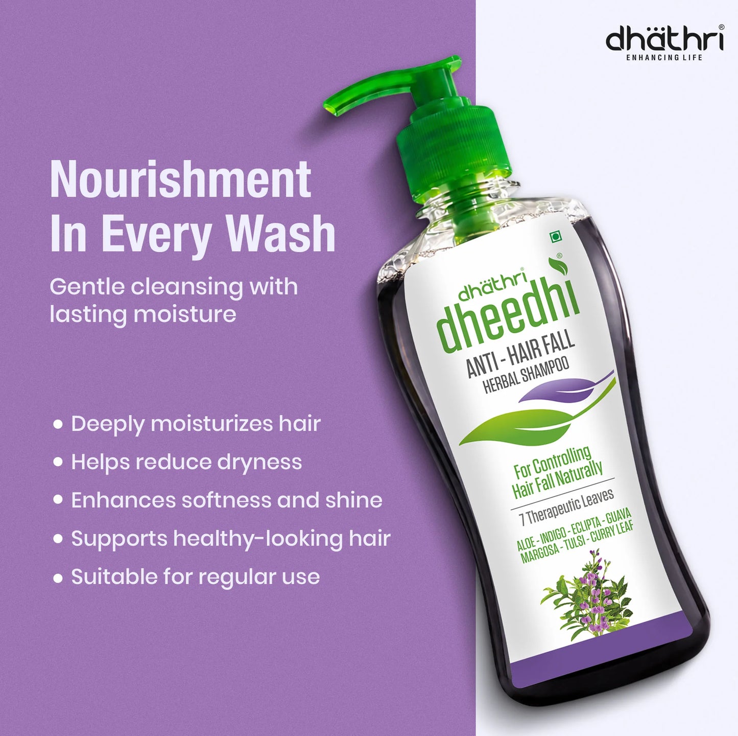 Dheedhi Anti Hairfall Herbal Shampoo