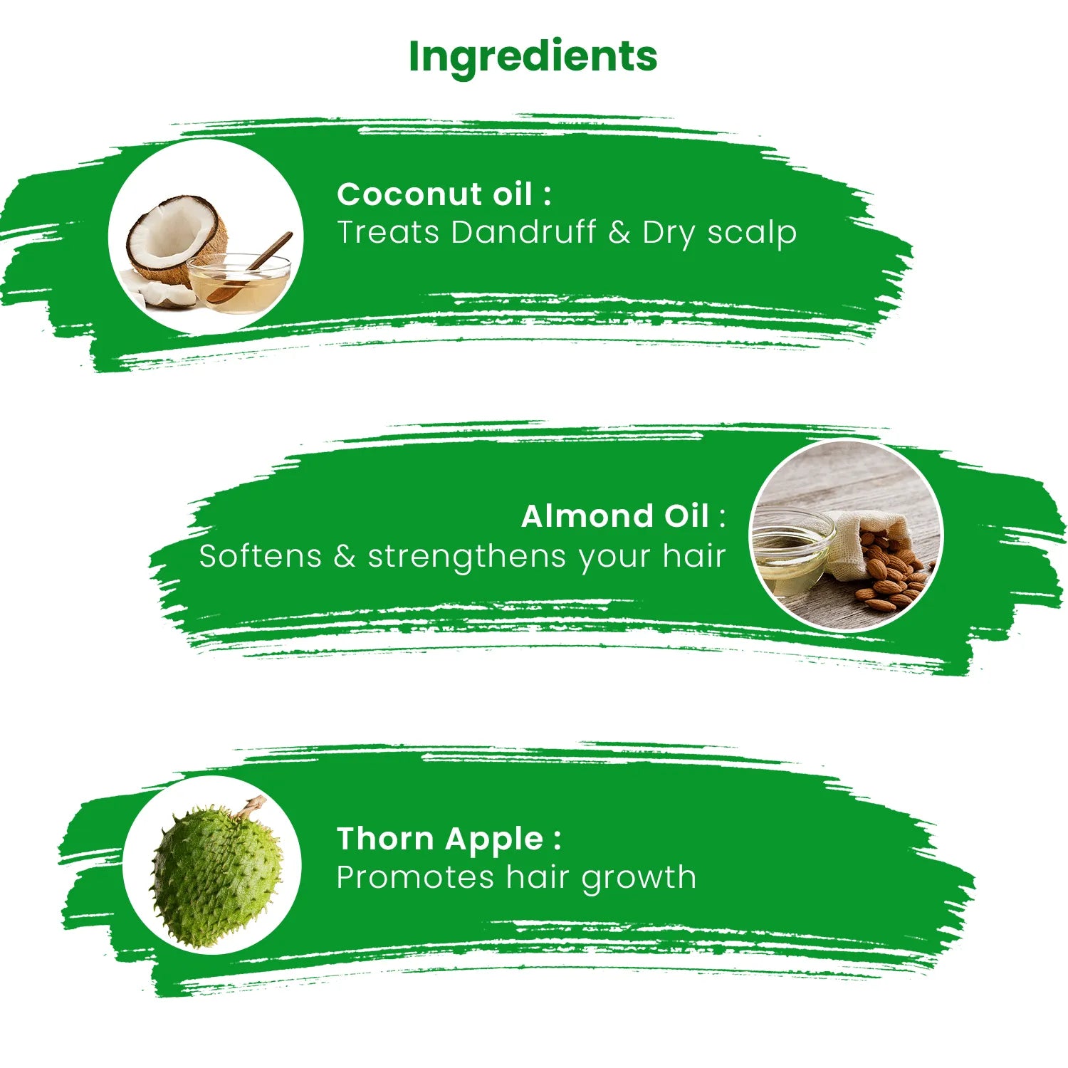 Ingredients of Dheedhi Anti-Dandruff Herbal Shampoo