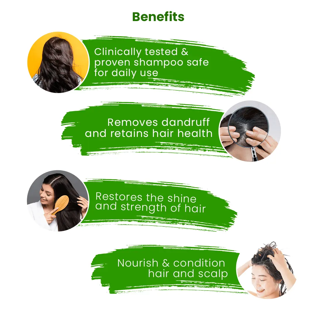 Benefits of Dheedhi Daily Herbal Shampoo
