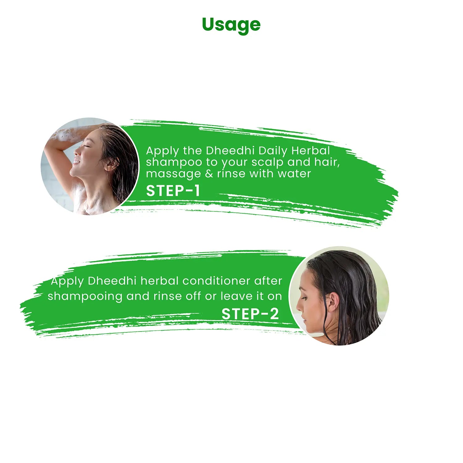 Dheedhi Shambo & conditioner combo Usage 