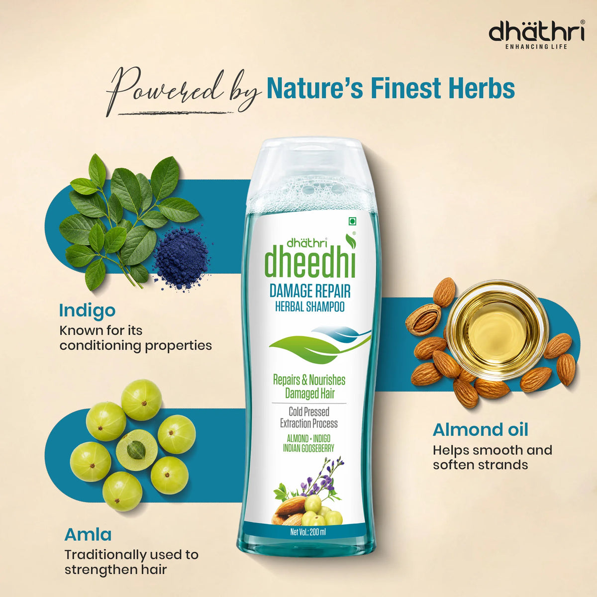 Dheedhi Damage Repair Herbal Shampoo