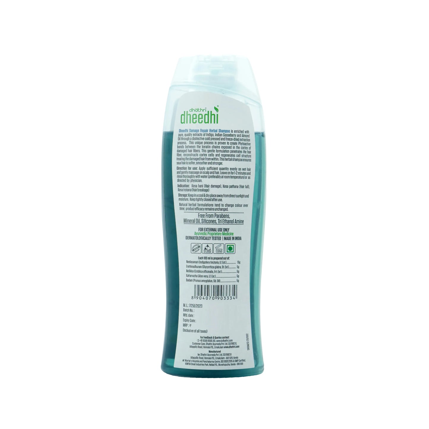 Dheedhi Damage Repair Herbal Shampoo