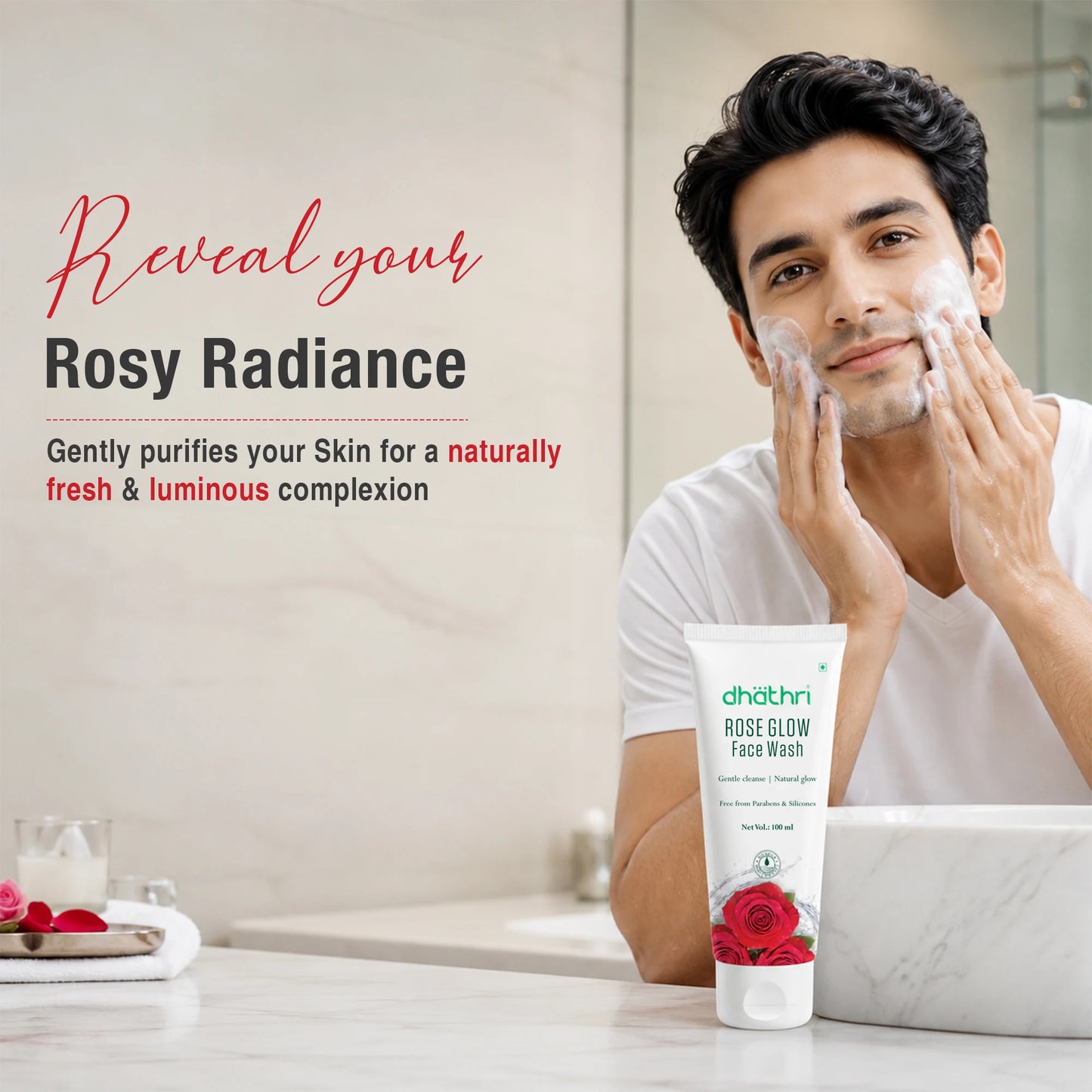 Rose glow Facewash