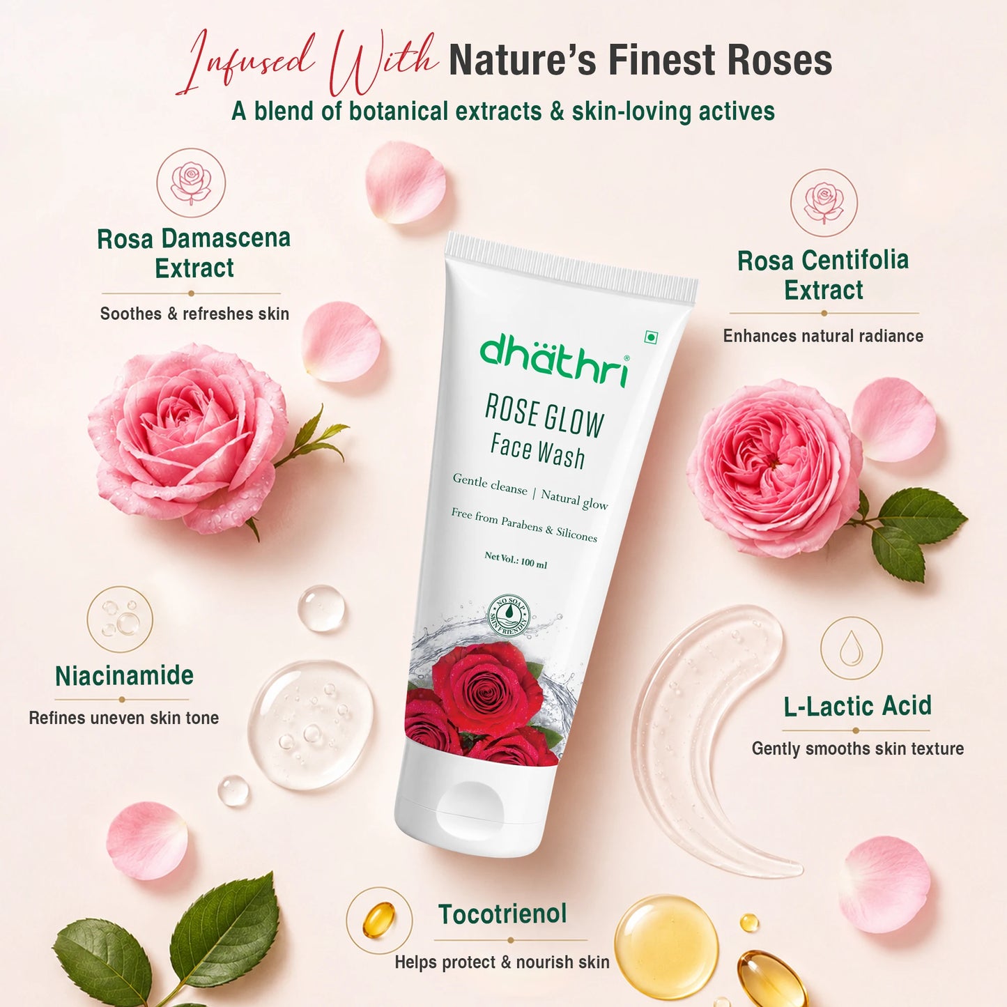 Rose glow Facewash