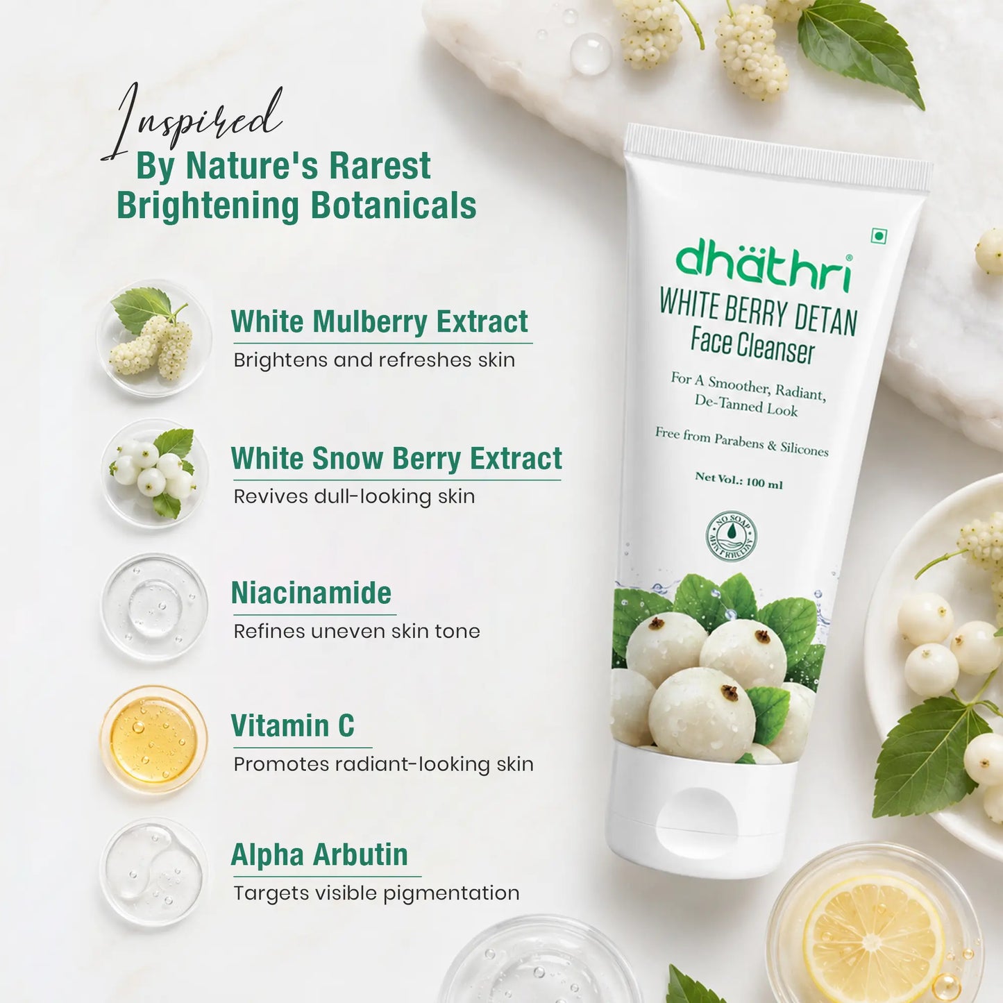 White berry Detan Face cleanser