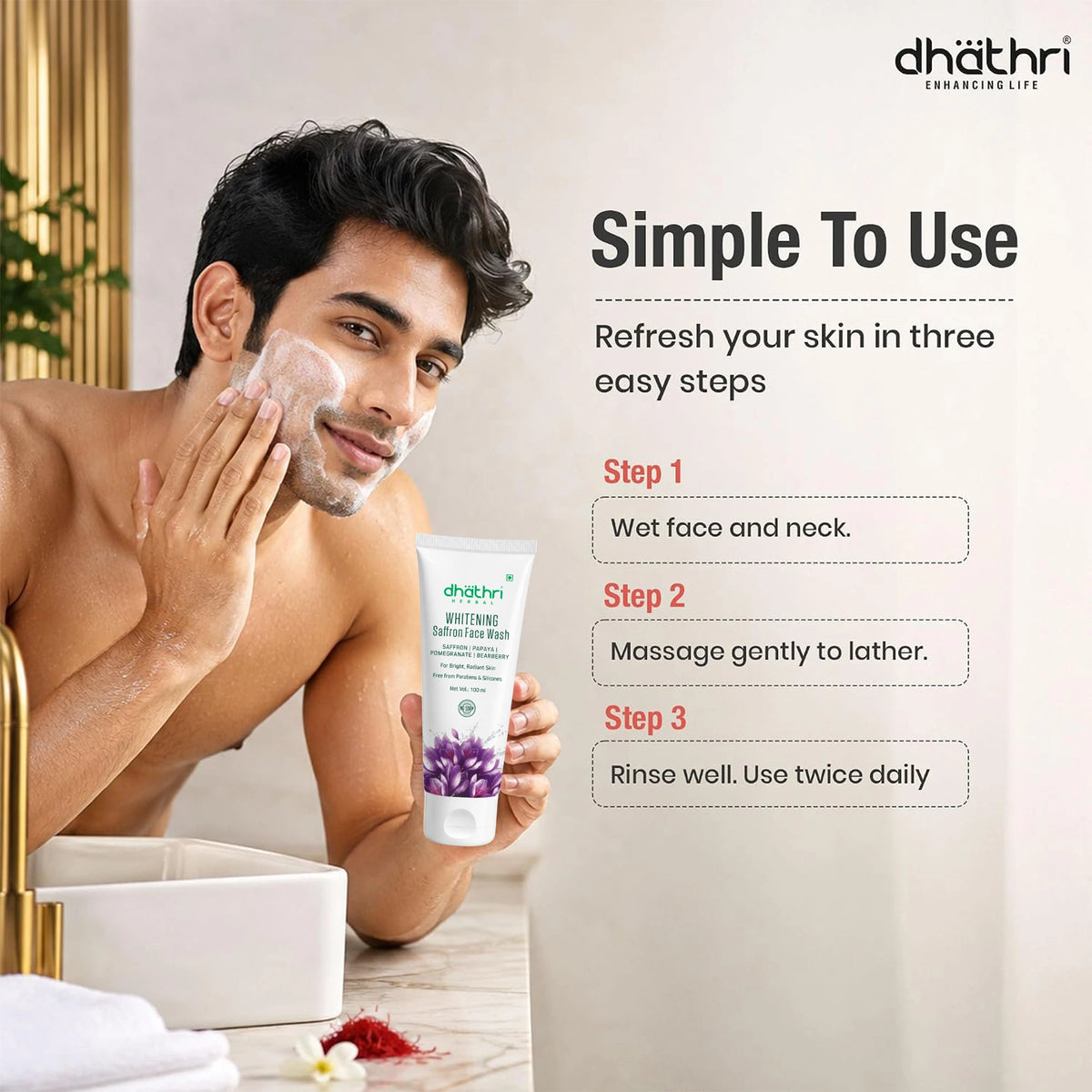 Whitening Saffron Face Wash