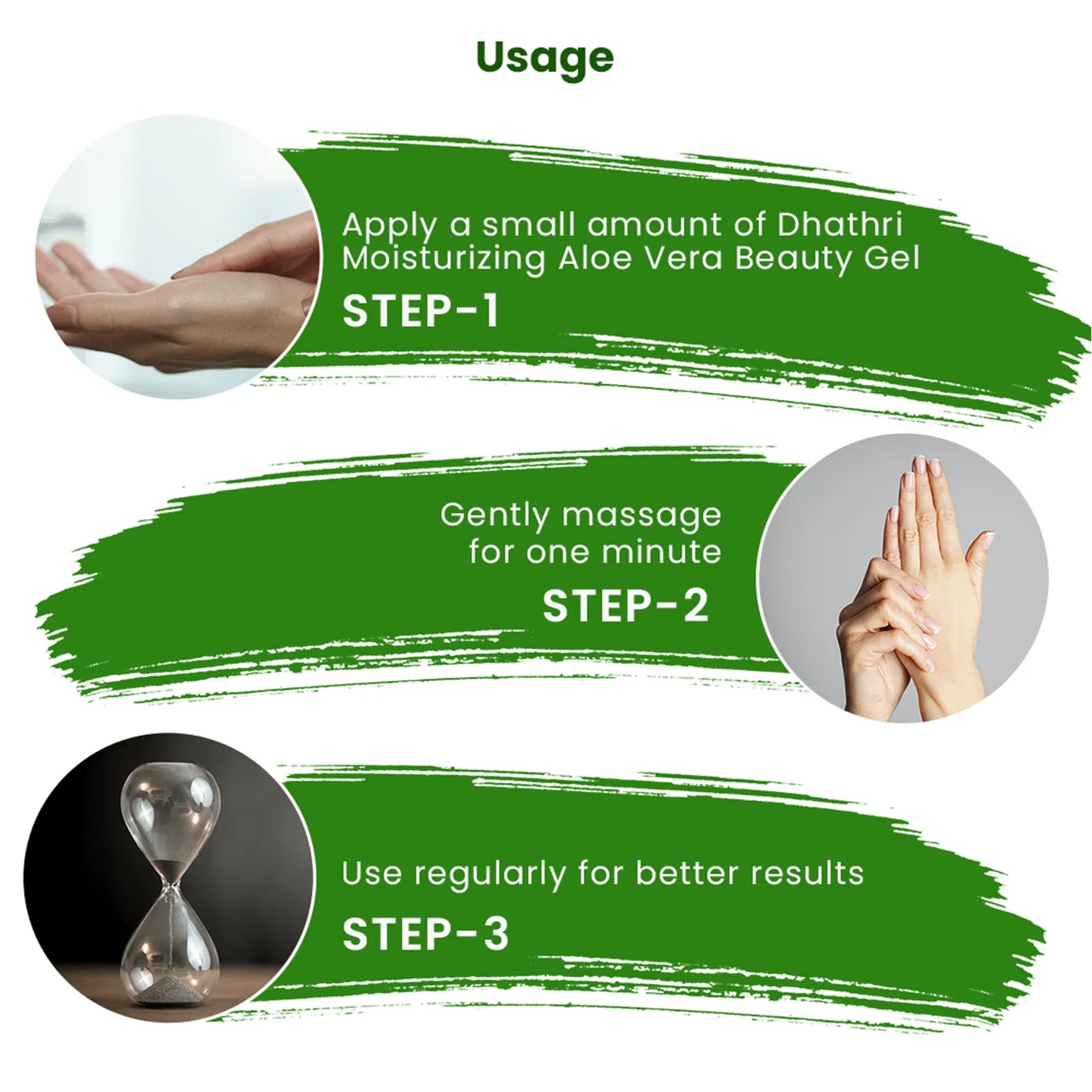 Usage of Moisturizing Aloe Vera Beauty Gel
