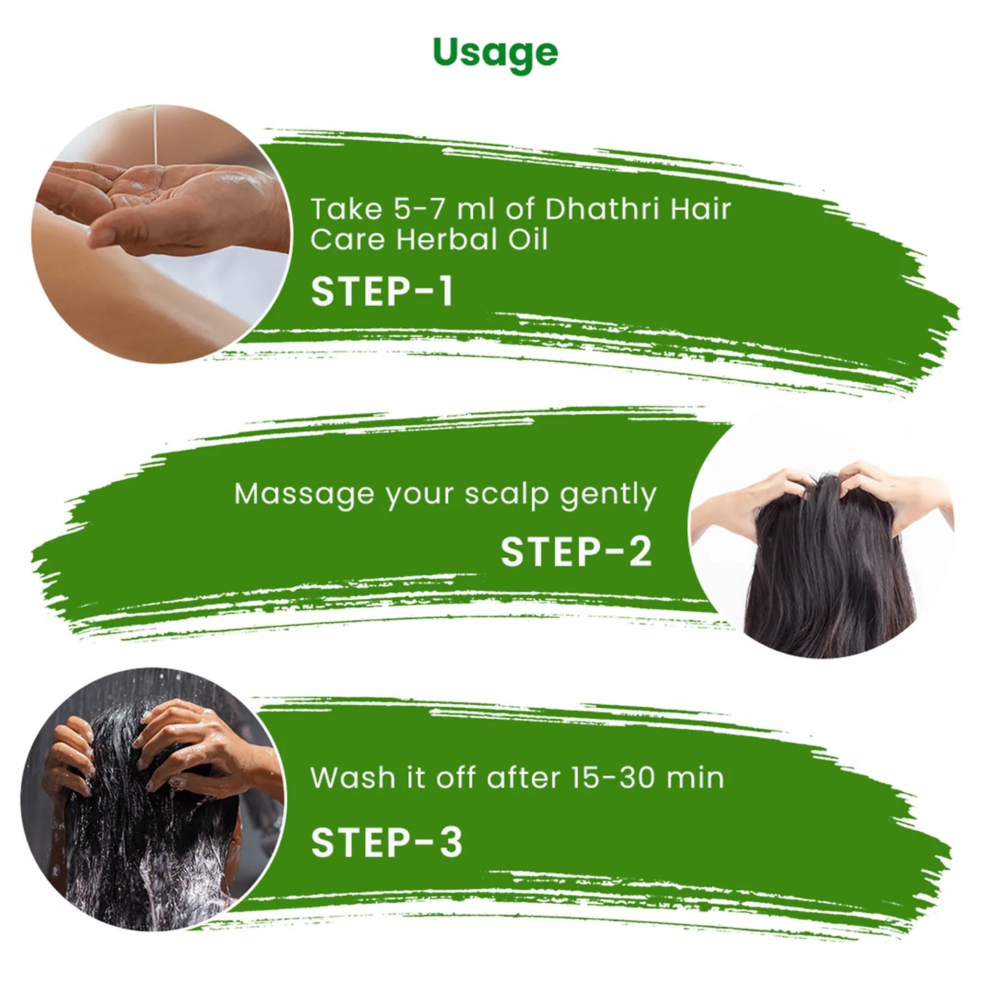 Usage of Hair Care Herbal Oil
